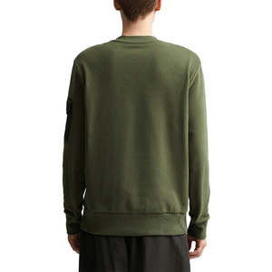 Vente en gros de sweatshirts unis avec impression de logo personnalisé pour hommes 100% coton surdimensionnés 400 g/m² sweatshirt unisexe à col rond tricoté - Product Image 4