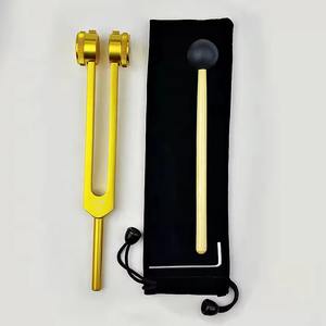 Diapasón de 128 Hz, Aleación de Aluminio, para Pruebas, Sanación y Terapia de Sonido, Juego de Diapasones de Baja Frecuencia con Martillo de Goma - Product Image 2