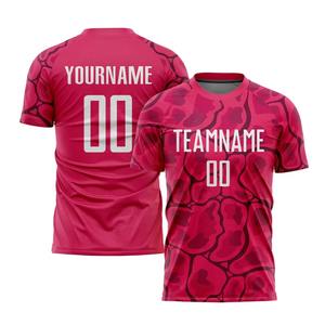 Prix bon marché uniformes de football vêtements de sport classique col en V 100% polyester T-shirts personnalisé Sublimation maillot de football pour hommes - Product Image 3