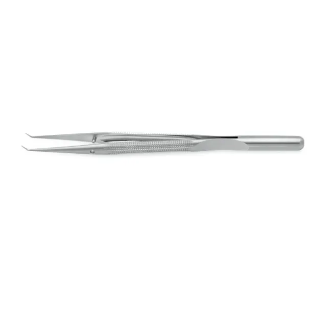Round Bodied Angled Forceps 15cm/6" length Angled Tips 0.2mm Balanced forceps Micro Heart Surgery Instruments
