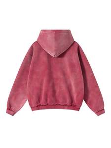 New Arrival Custom Quality Acid Wash <b>Hoodie</b> Distressed Sun Faded French Terry <b>Hoodie</b> Men Top Quality - Product Image 2