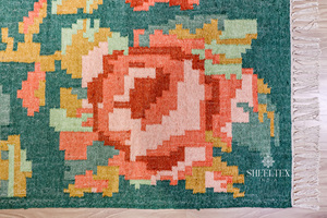 Bellamente diseñado redondo último estilo verde rojo rosa yute alfombra y alfombra Material al aire libre de alta calidad para Home Hotel buen precio - Product Image 5