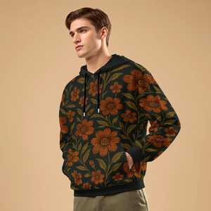 Sweat à capuche d'hiver imprimé personnalisé unique, offrant des images saisissantes, toucher doux et respirant, adapté aux loisirs en plein air, décontracté, 100% - Product Image 5