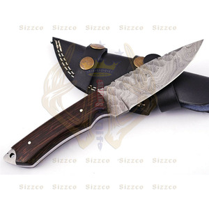 Handmade Custom Damascus Steel Fixed Forged Blade Vengi Wood Handle Skinner Utility <b>Knife</b> Beautiful Hunting & Camping <b>Knife</b>-OEM - Product Image 2