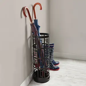 Argent Hôtel Intérieur Parapluie Stand De Stockage Rack Élégant Parapluie Seau Intérieur Maison Décoration Royal Ombre Poudre Enduit - Product Image 6