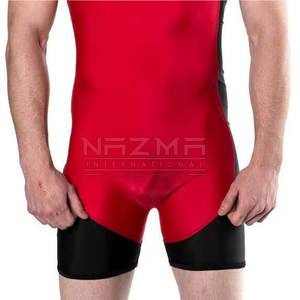 Impression numérique de logo personnalisé sangle réglable singulet d'équipement de lutte de haute qualité nouveauté polyester spandex - Product Image 5