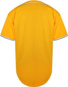 Camiseta de Béisbol con Botones para Mujer, Ajustada, de Manga Corta, Negra, Rosa, Azul Marino y Verde, y Camiseta Deportiva para Hombre, Cómoda, Lisa, para Sublimación - Product Image 3