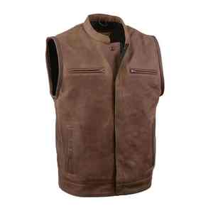 Luxury Quality Genuine Leather <b>Vest</b> Warm Waterproof for Fall <b>Winter</b> with Sleeveless Unique Design Most Demanded <b>Men</b> Leather <b>Vest</b> - Product Image 1