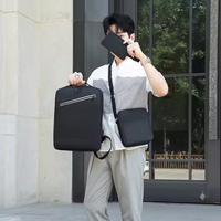 Tas Ransel Laptop Travel Bisnis Modern Oxford 3 in 1 Tahan Air dengan Port Charger USB, Kualitas Tinggi Harga Terjangkau
