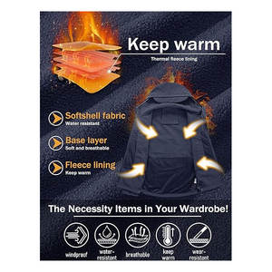 Men's Softshell Jacket with Comfortable Fit Latest Arrival for Winter Outdoor Usage OEM Wholesale Customized - Product Image 4