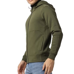 Wholesale Custom Logo Men <b>Zipper</b> <b>Jacket</b> Windbreaker <b>Jacket</b> for Men Breathable Material Long Sleeve Men Hoodie - Product Image 2