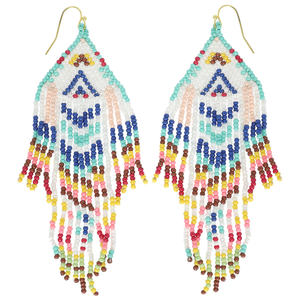 Pendientes de Acero Inoxidable de Lujo para Mujer con Cuentas de Vidrio, Diseño Vintage Hecho a Mano, Ligeros, Ideales para Fiestas - Product Image 4