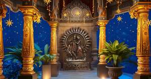 Handmade <b>Decorative</b> Radha Krishna Statue Metal Sculpture for Home <b>Decor</b> & Wedding Gifting Made in India - Product Image 4