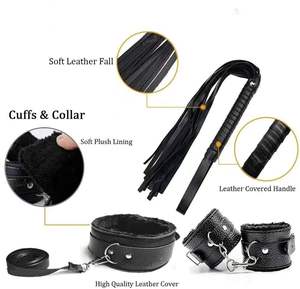 Yetişkin oyunu oyna Sm deri seks oyuncakları, Set peluş esaret BDSM çift seks esaret kiti seks oyuncak kadınlar için - Product Image 6