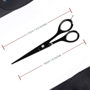 Top Design Professional Right-Handed Foldable Long Handle Stainless Steel <b>Blades</b> Hair Cutting Shears <b>Barber</b> Hair Scissors - Product Image 2