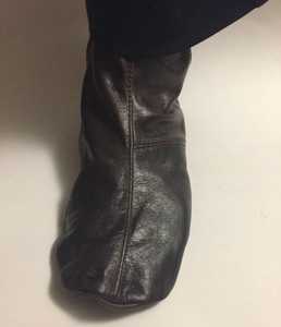 Price 2025 Men <b>Women</b> Leather Khuff <b>Black</b> Halal Sunnah Islamic Thermal Warm Casual Anti-Slip Woven <b>Socks</b> - Product Image 2