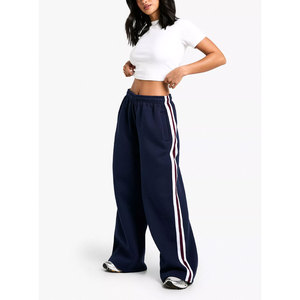 Pantalon de survêtement ample pour femme de haute qualité, design personnalisé, 100 % coton molletonné, vente en gros, faible MOQ, joggers élégants à coupe décontractée - Product Image 1