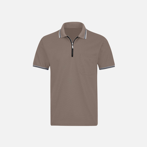 Polo de golf pour homme avec logo personnalisé brodé, haute qualité, 100% coton tricoté, uniforme professionnel, motif uni, travail pour polo - Product Image 2