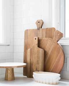 La tabla de cortar de forma cuadrada Lisa para cortar madera de montaña de hermoso diseño más sostenible para uso en cocina de Hotel y hogar - Product Image 3