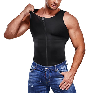 Musculation musculaire fermeture éclair Stringer mode chemise sans manches Gyms Singlets Fitness vêtements extensible entraînement débardeurs - Product Image 2