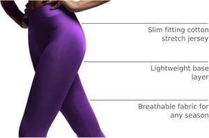 Leggings pour femmes Pure Comfort, tricot doux, respirant, texture douce, extensible, maintien, contrôle de la forme, ajustement doux, mouvement quotidien - Product Image 4