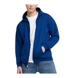 Sweat à capuche en molleton de coton 100% de qualité supérieure pour hommes, 340 GSM, imprimé pour l'hiver, techniques de teinture unie - Product Image 1