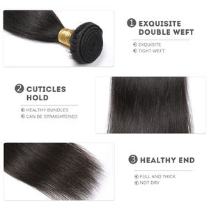 Uniky - Paquetes de Cabello Humano Virgen Crudo de Doble Trama de Alta Calidad, Grado 12A, con Cutículas Alineadas, Proveedores de Extensiones de Cabello Humano - Product Image 3