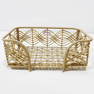 Artex Dong Thap Lit pour animal de compagnie en rotin tissé artisanal avec coussin pour chat/petit chien - Product Image 5