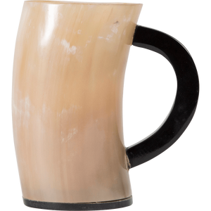 แก้วน้ำทำจากเขาควาย สไตล์วินเทจ ทำด้วยมือ คุณภาพพรีเมียม แก้วน้ำทรงวiking ขัดเงา ผลิตโดย HAND MADE CRAFT - Product Image 2