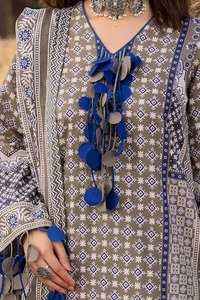 Fête d'hiver 2025 Robe 3 pièces Bollywood Best Indian Pakistanais Design Eco-Friendly Higher Traditional Lawn Shalwar Kameez - Product Image 4