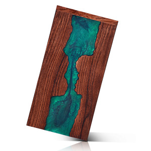 Urne artisanale en bois de rose et résine verte-Urne commémorative unique pour humains, mamans, femmes et animaux de compagnie-Souvenir-Urne de crémation - Product Image 6