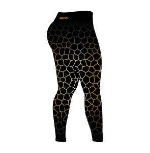 Cintura alta para mujer con ajuste de compresión de tela transpirable de secado rápido a prueba de sentadillas seguro diseñado para correr y sesiones de estudio - Product Image 3