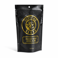 Sachet Doypack Personnalisé Imprimé et Laminé, Refermable avec Fermeture Zip, Estampage UV Local Doré, Certifié pour Mélange d'Herbes, 7g, Qualité Alimentaire