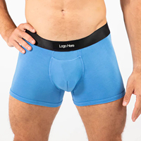 Boxer en coton bio de haute qualité pour hommes bande de taille élastique respirant imprimé caleçon de marque pour hommes directement