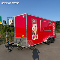 Camion de vente de poisson mobile, remorque alimentaire personnalisée pour fruits de mer, chariot à hot-dogs en acier inoxydable certifié CE