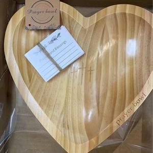 Tazón de Madera Sostenible en Forma de Corazón, Tazón para Servir Hecho a Mano de Madera Natural, Vajilla al por Mayor - Product Image 4