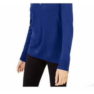 INC International Concepts Maglione da donna Navy X-Small con decorazioni a forma di chiave per la stagione autunnale - Product Image 3