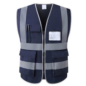Workwear <b>Reflective</b> Safety <b>Vest</b> With Pockets <b>Reflective</b> Safety Hi Vis High Visibility Workwear Construction Top Quality - Product Image 5