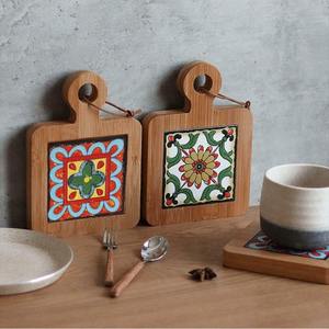 Handmade wooden <b>trivets</b> for hot dishes <b>wood</b> pot holder high quality <b>trivet</b> for cooking pots & pans - Product Image 5