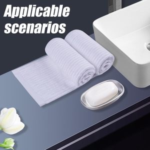 Porte-savon moderne en métal avec design gain de place pour petites salles de bain - Accessoire de salle de bain en acier inoxydable pour le rangement du savon de douche - Product Image 4