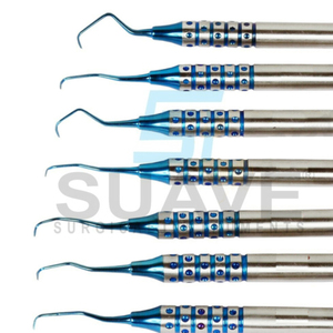 ชุดเครื่องมือขูดหินปูน Gracey สำหรับงานทันตกรรม ทำจากสแตนเลส ใช้ซ้ำได้ ยี่ห้อ SUAVE SURGICAL INSTRUMENTS แบบใช้มือ - Product Image 4