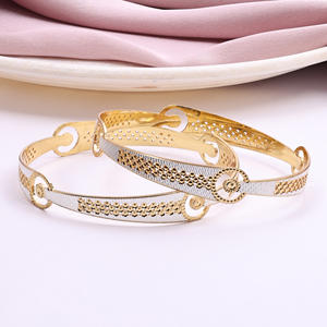 Brazalete CNC de dos tonos de Plata de Ley 925, brazaletes de moda, brazaletes de plata 925, brazalete de doble tono de plata 925, brazaletes de plata modernos - Product Image 2