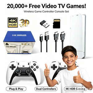 M15 ゲームスティック 4K HDMI ゲームコンソール コントローラー2個付き <span class=keywords><strong>40</strong></span>,000本以上内蔵 CPS1/MAME/CPS対応 - Product Image 1