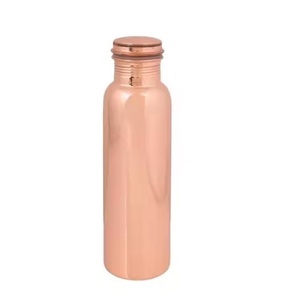 Bouteille d'eau en cuivre pur | Boissons ayurvédiques étanches | Bouteilles en métal écologiques pour un usage quotidien - Product Image 2