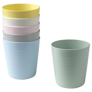 Glass Juice Tumblers 120 ml Drinking Glasses for Freshly Squeezed Juices Smoothies and <b>Beverages</b> <b>Set</b> of 8 Color May Vary - Product Image 3