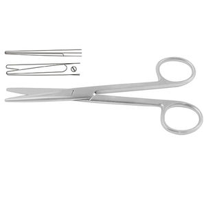 Mayo Ciseaux à dissection 15 cm Acier inoxydable Finition satinée Bandage Couronne Dissection Lames dentelées Ciseaux Manuel - Product Image 2