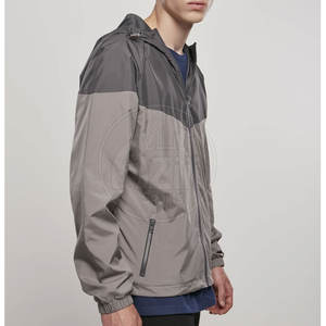 Chaqueta Cortavientos con Capucha y Estampado Frontal Personalizado, para Hombre, Moda Urbana de Invierno, Transpirable, Resistente al Viento, de Poliéster y Algodón - Product Image 3