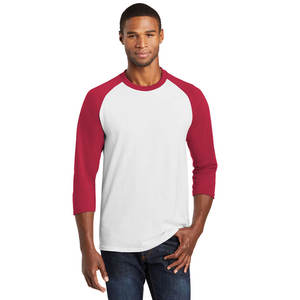 Maillot de sport doux respirant chemise raglan hommes t-shirts de baseball à manches longues - Product Image 1