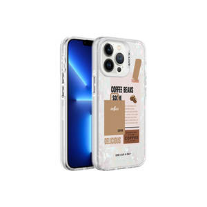 Coque en silicone JoieCreatif Marbello à motif marbre marron/blanc pour iPhone 13 Pro Max 11 Pro 7 Plus et autres modèles - Product Image 1