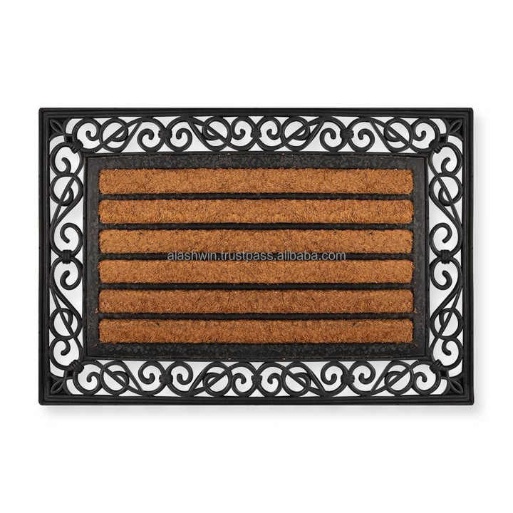 Coconut Coir Mat Exporters From With Best Quality Every Day Use Anti-skid Bears High Foot Fall Soft Cushion Feel Sturdy Enough